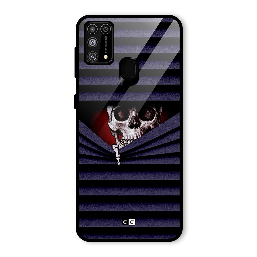 Skull Peak Glass Back Case for Galaxy M31