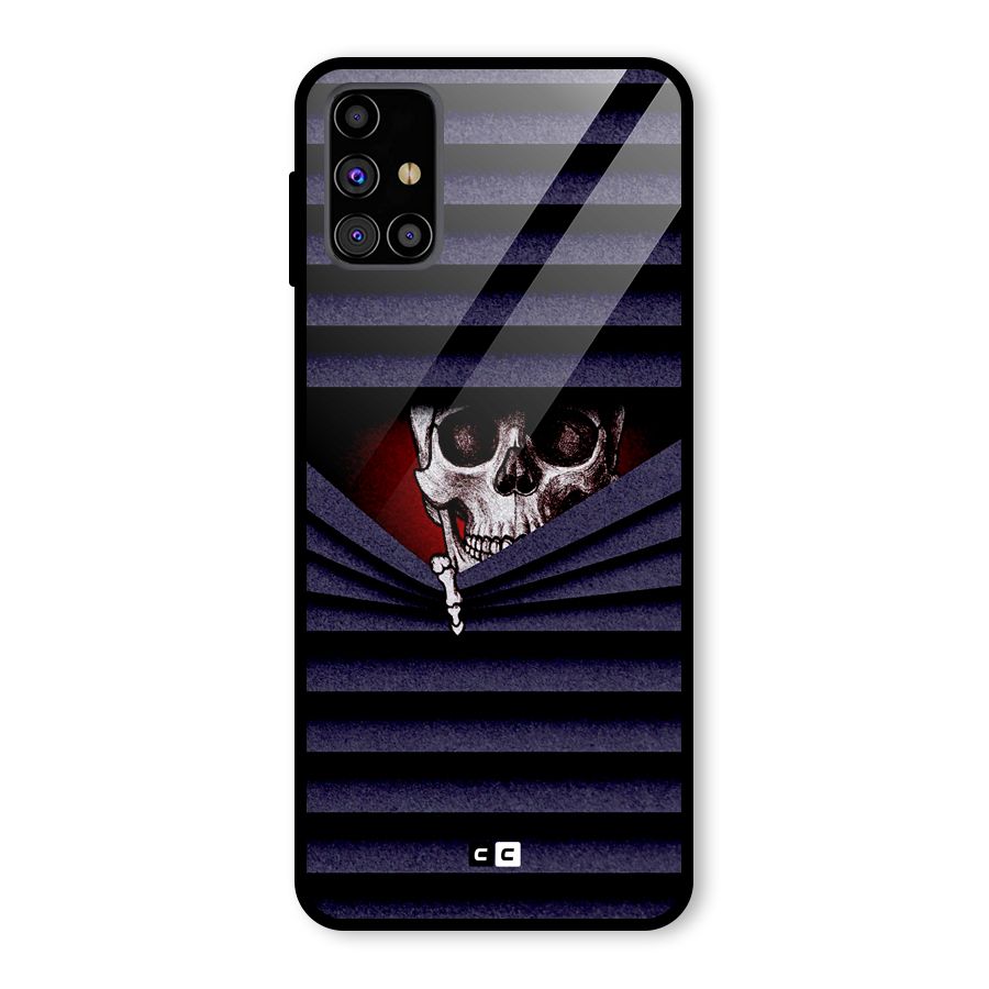 Skull Peak Glass Back Case for Galaxy M31s