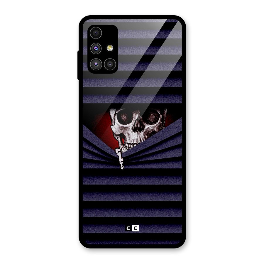 Skull Peak Glass Back Case for Galaxy M51