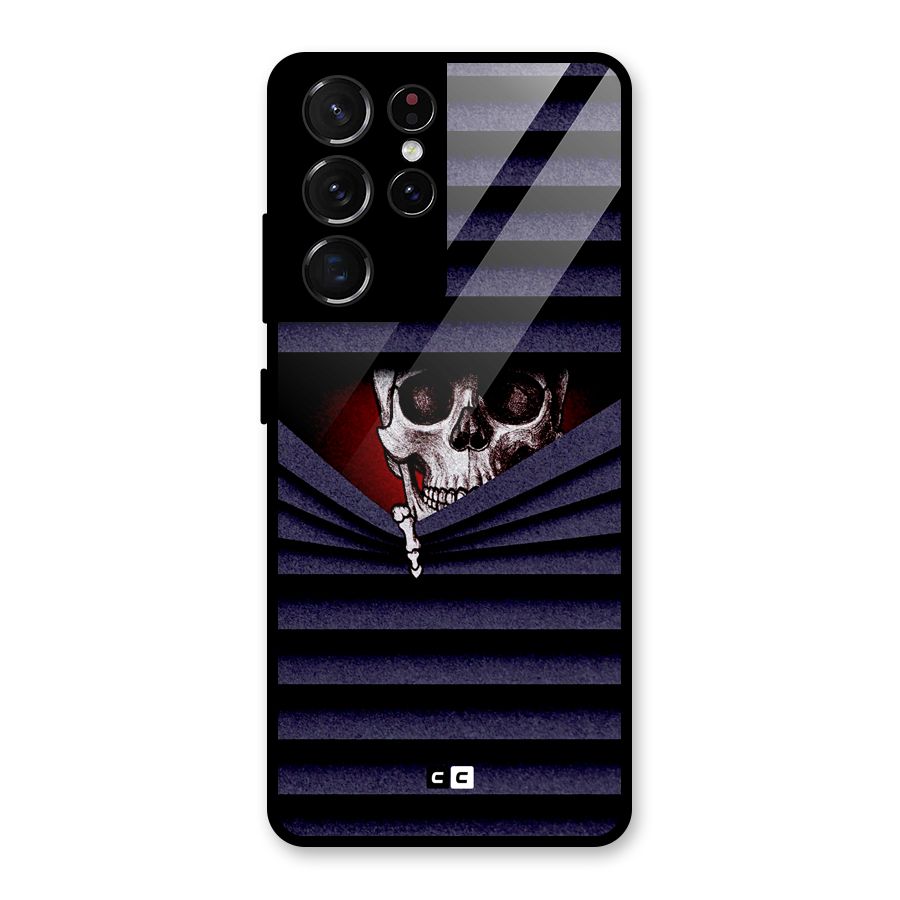 Skull Peak Glass Back Case for Galaxy S21 Ultra 5G