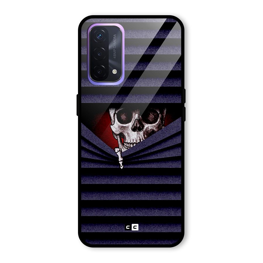 Skull Peak Glass Back Case for Oppo A74 5G