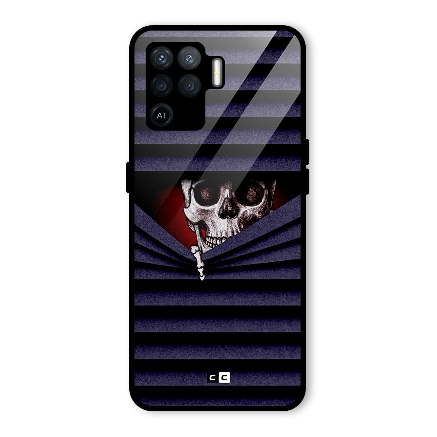 Skull Peak Glass Back Case for Oppo F19 Pro