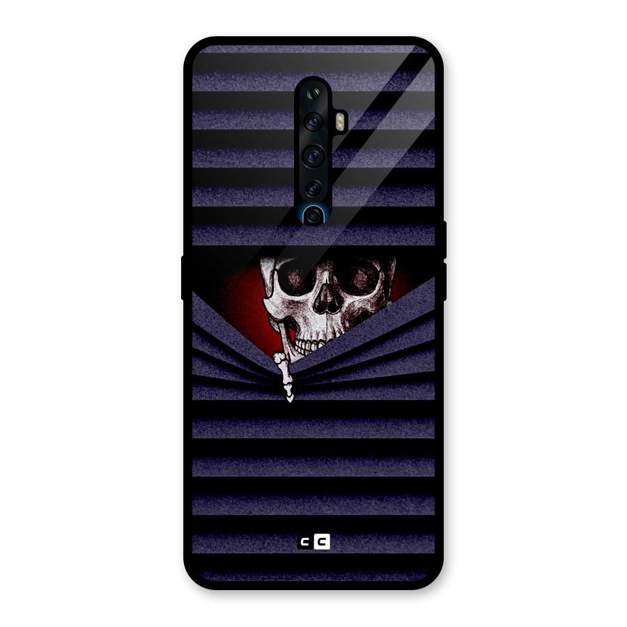 Skull Peak Glass Back Case for Oppo Reno2 F