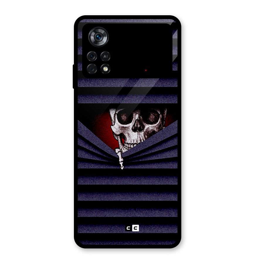 Skull Peak Glass Back Case for Poco X4 Pro 5G