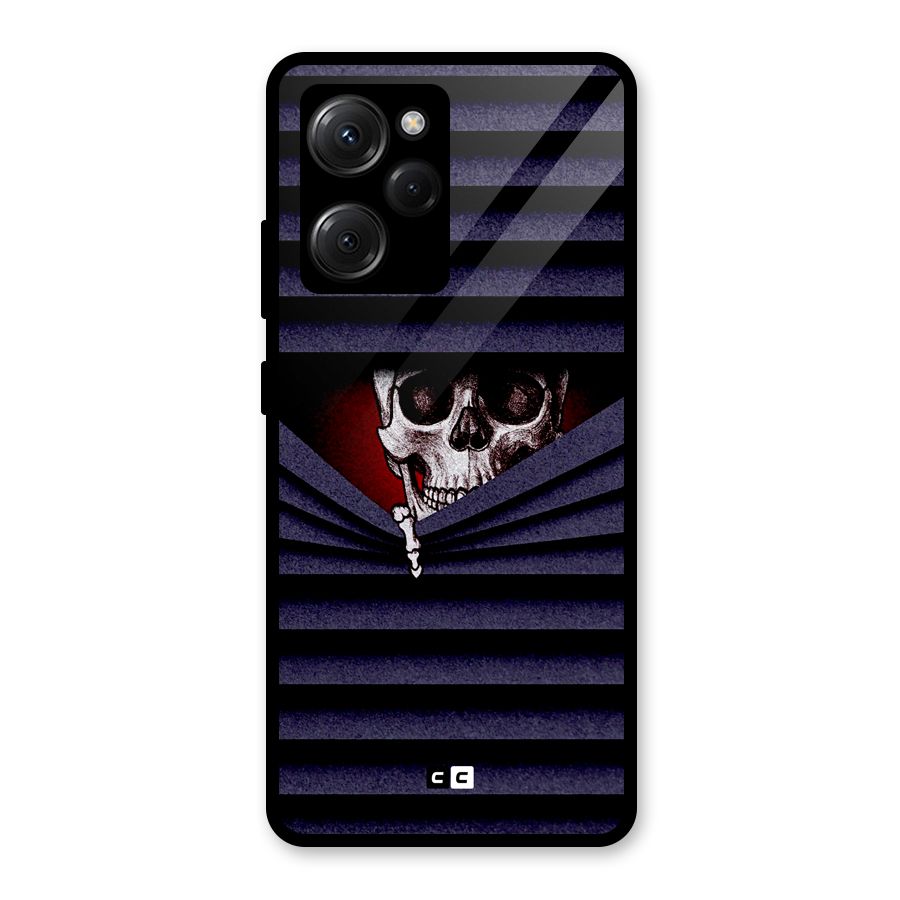 Skull Peak Glass Back Case for Poco X5 Pro