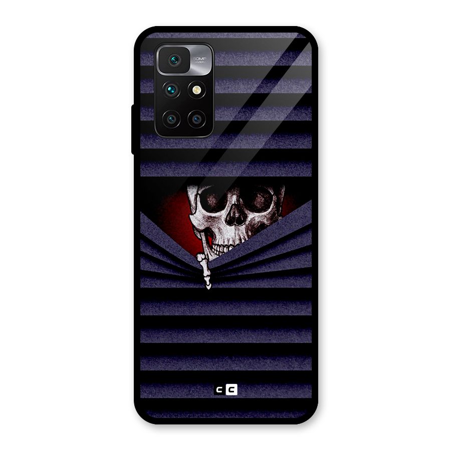 Skull Peak Glass Back Case for Redmi 10 Prime