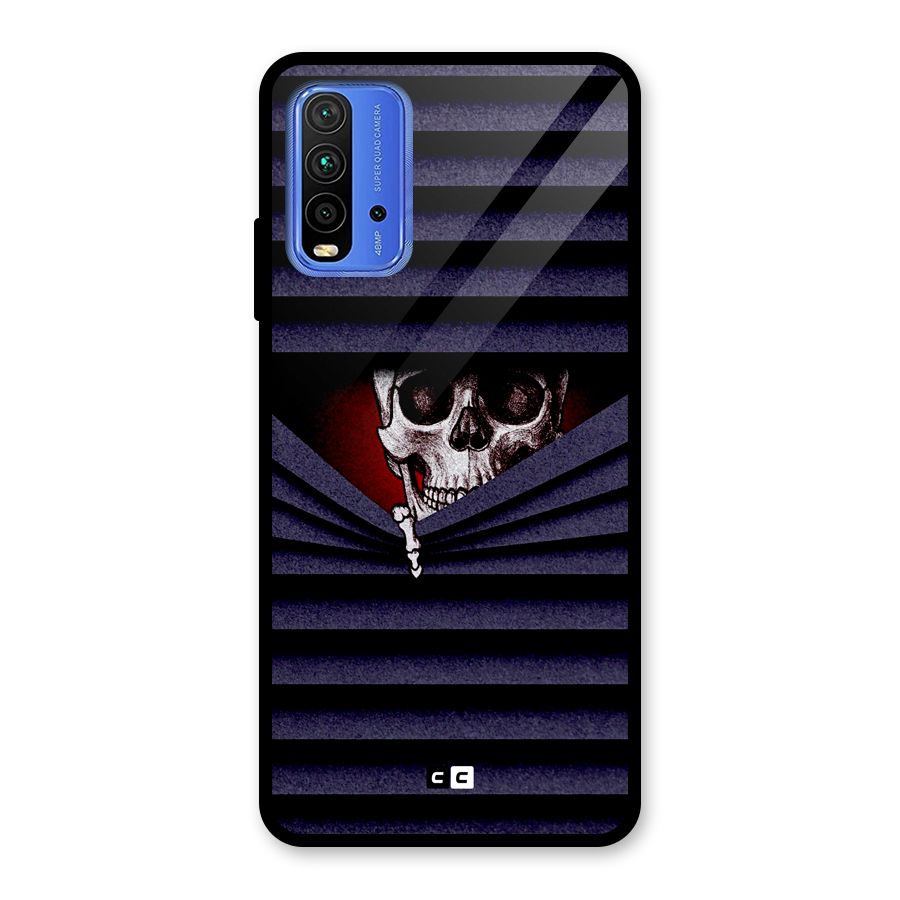 Skull Peak Glass Back Case for Redmi 9 Power