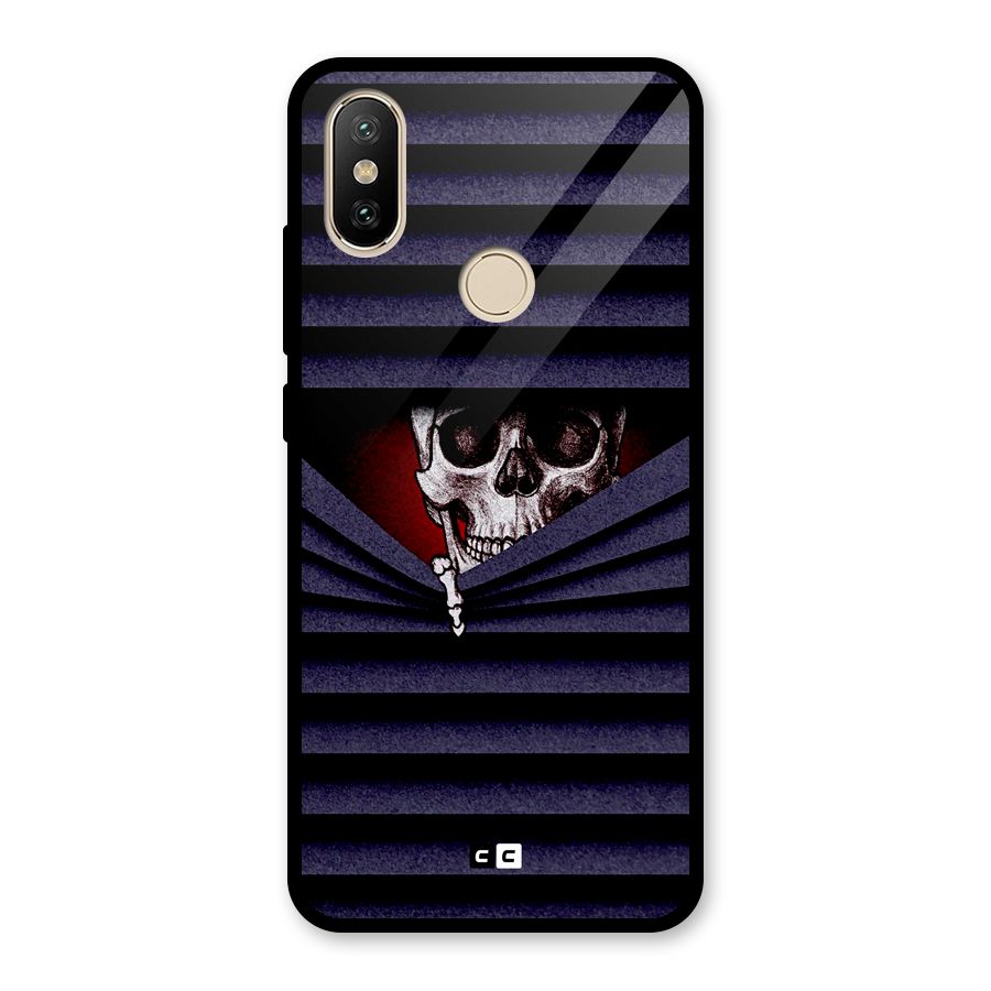 Skull Peak Glass Back Case for Redmi A2