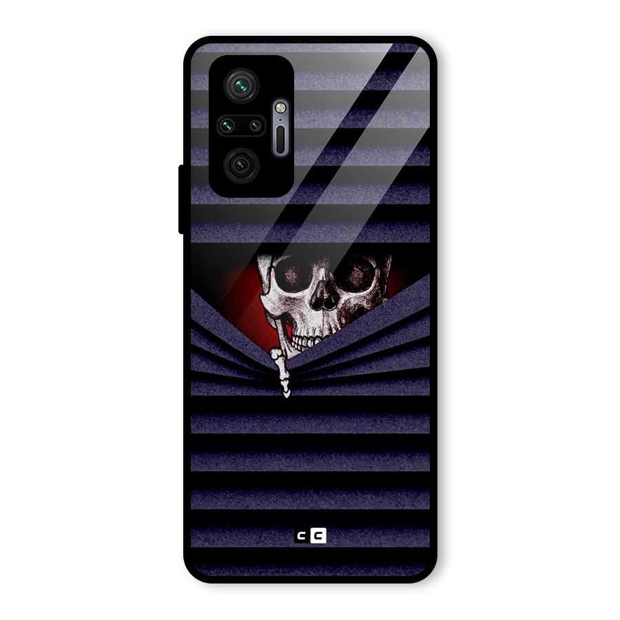 Skull Peak Glass Back Case for Redmi Note 10 Pro Max