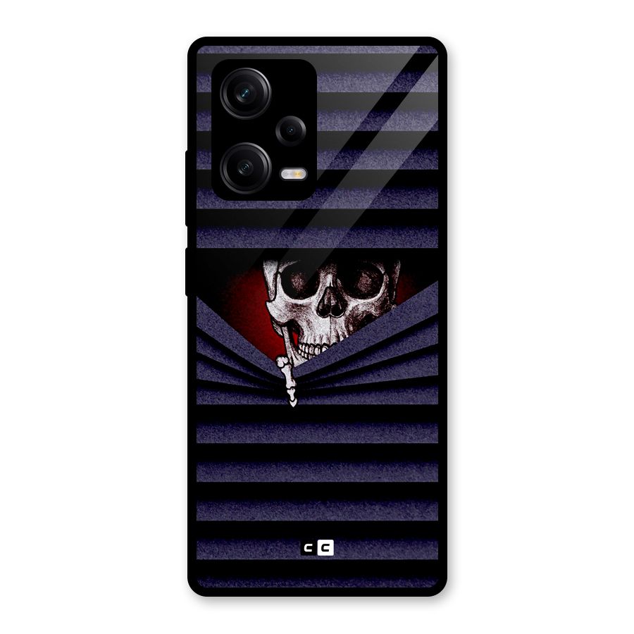 Skull Peak Glass Back Case for Redmi Note 12 Pro