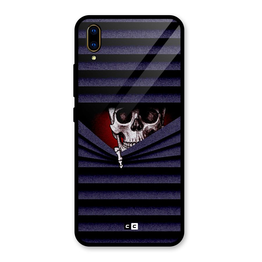 Skull Peak Glass Back Case for Vivo V11 Pro