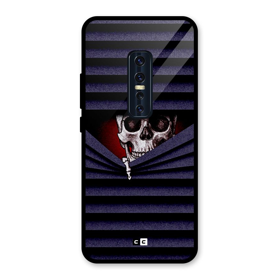 Skull Peak Glass Back Case for Vivo V17 Pro