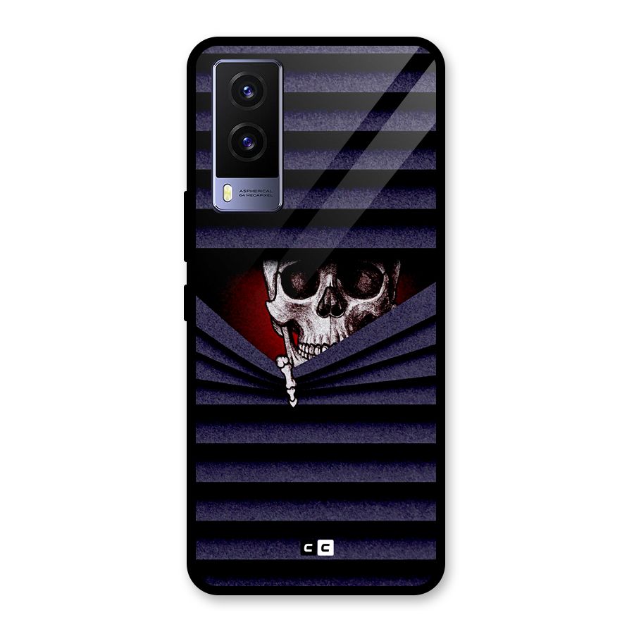 Skull Peak Glass Back Case for Vivo V21e 5G