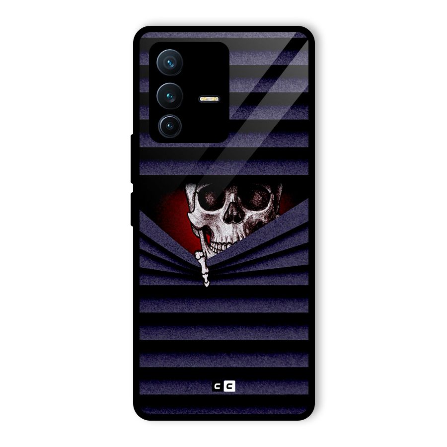 Skull Peak Glass Back Case for Vivo V23 Pro