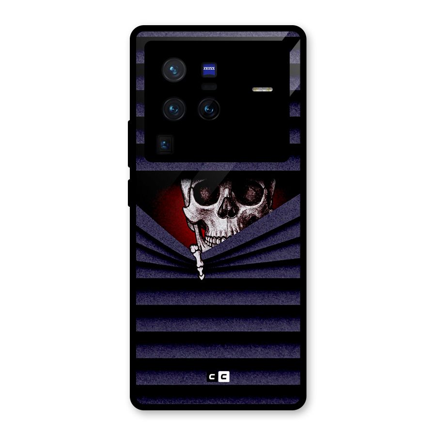 Skull Peak Glass Back Case for Vivo X80 Pro