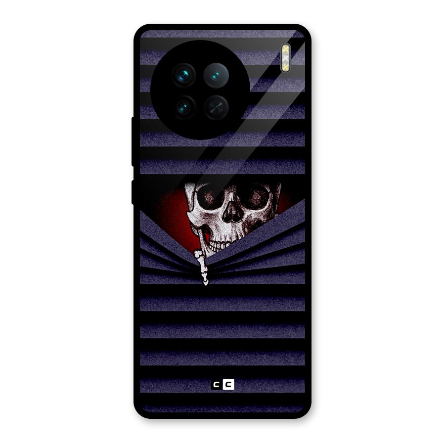Skull Peak Glass Back Case for Vivo X90