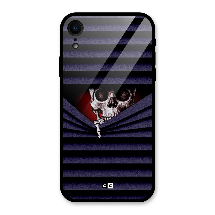 Skull Peak Glass Back Case for iPhone XR