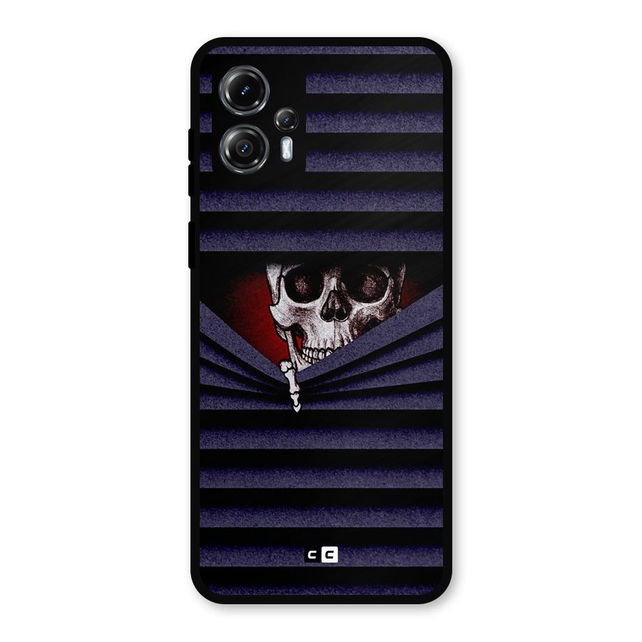 Skull Peak Metal Back Case for Moto G13