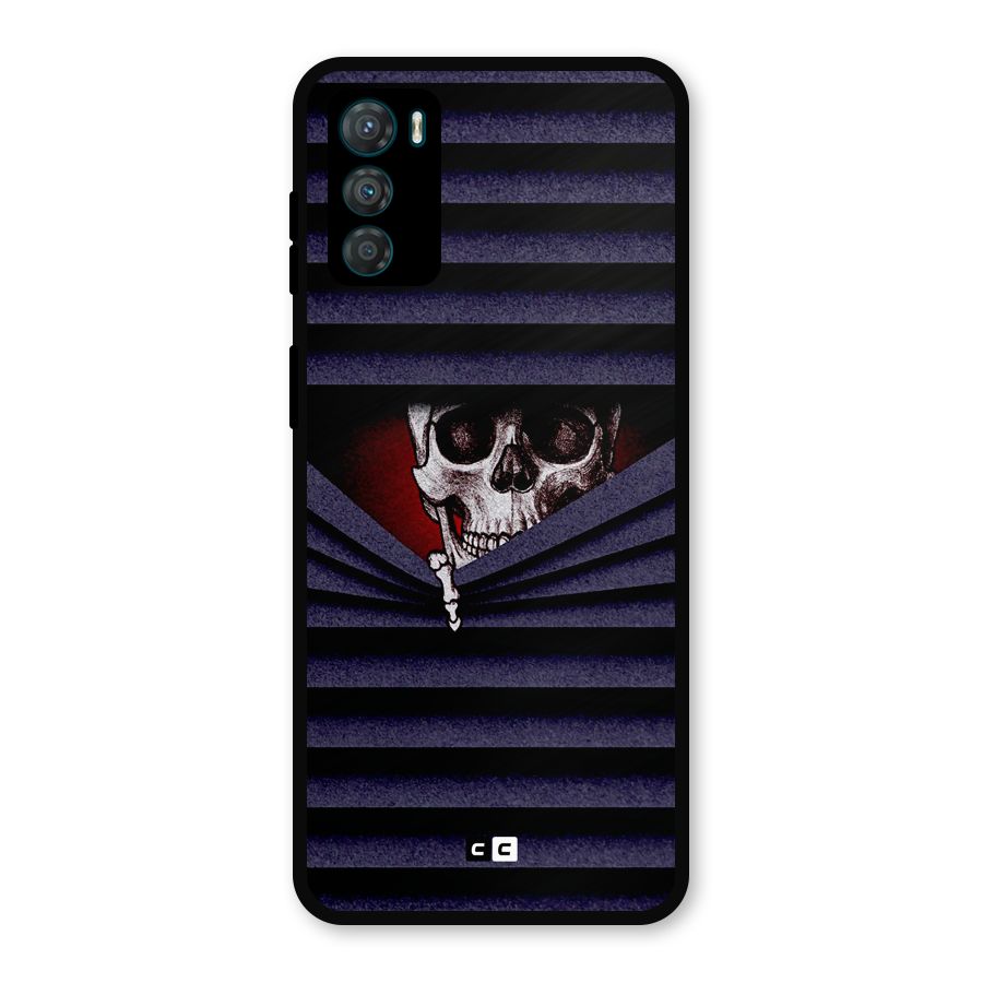 Skull Peak Metal Back Case for Moto G42