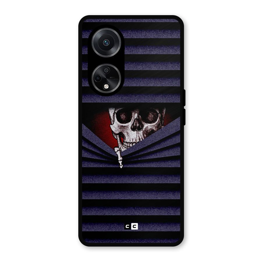 Skull Peak Metal Back Case for Oppo F23