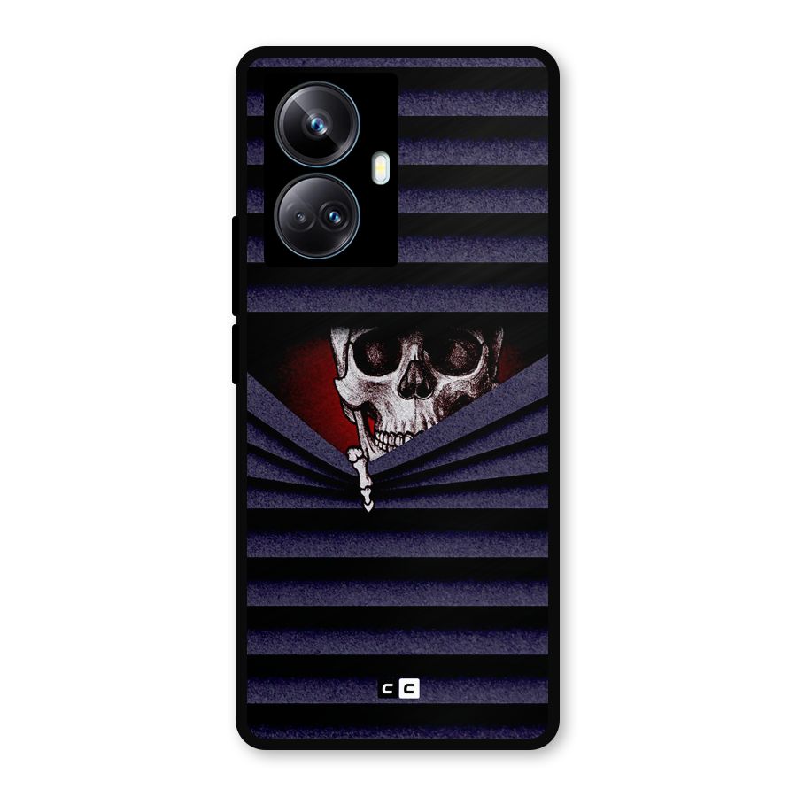 Skull Peak Metal Back Case for Realme 10 Pro Plus