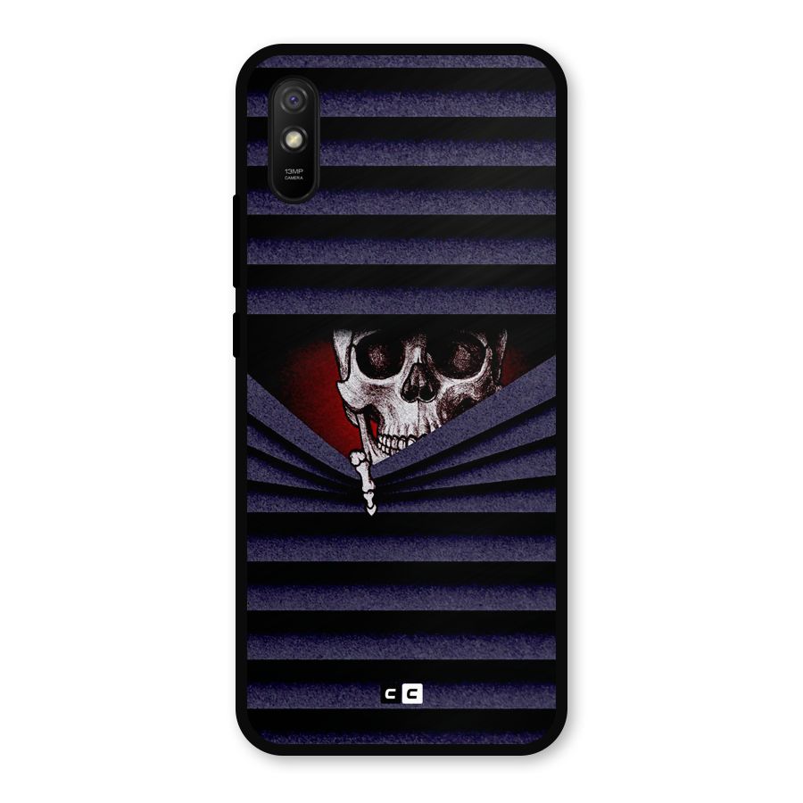 Skull Peak Metal Back Case for Redmi 9i