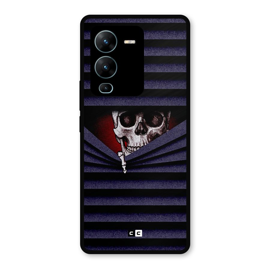 Skull Peak Metal Back Case for Vivo V25 Pro