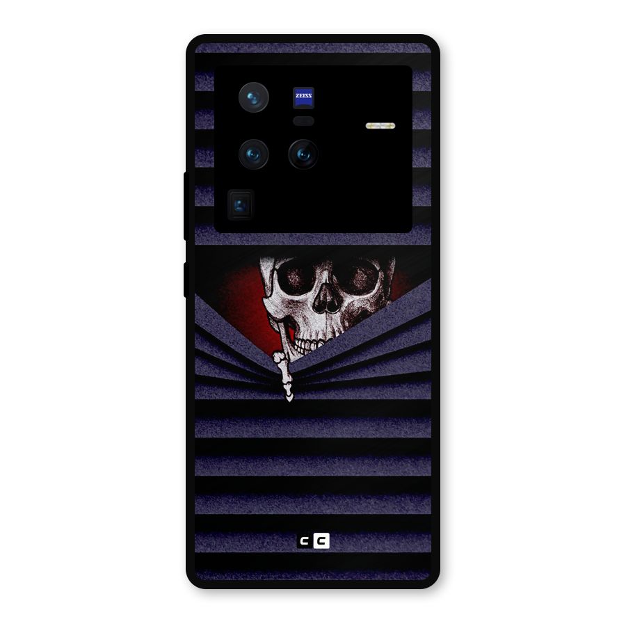 Skull Peak Metal Back Case for Vivo X80 Pro