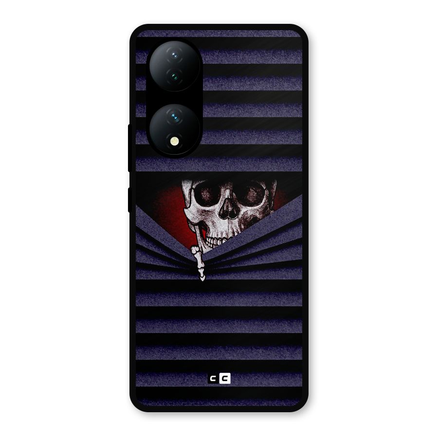 Skull Peak Metal Back Case for Vivo Y100