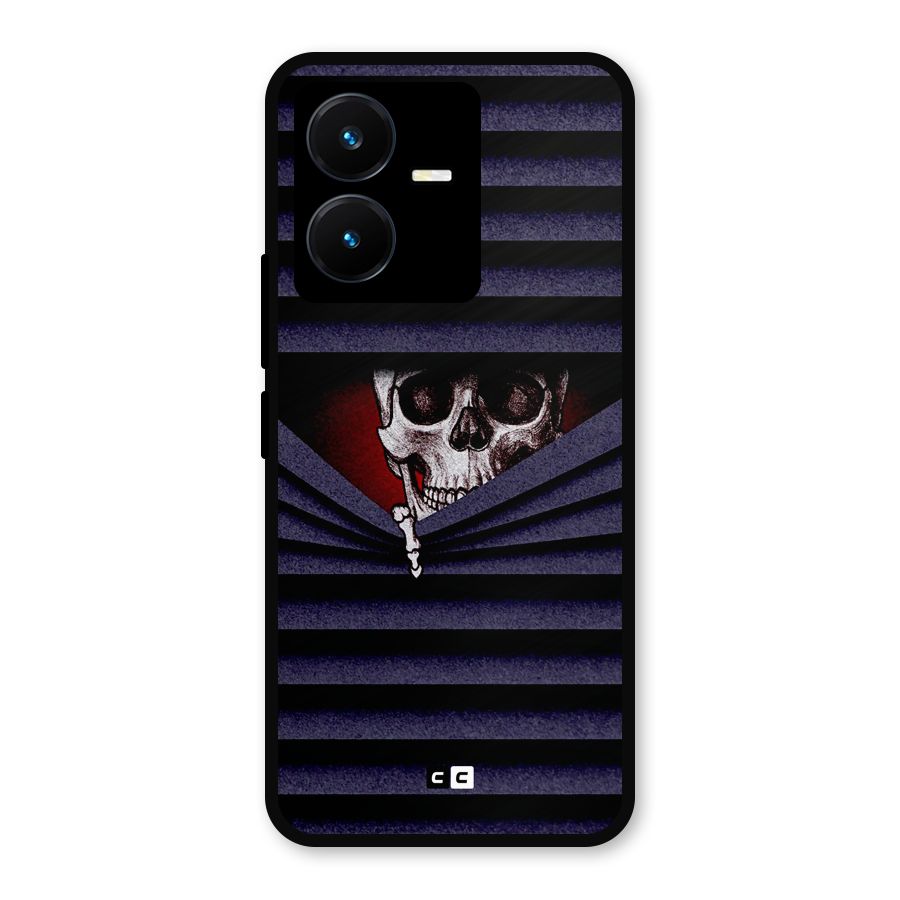 Skull Peak Metal Back Case for Vivo Y22