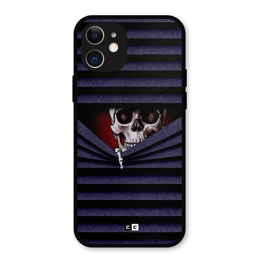 Skull Peak Metal Back Case for iPhone 12