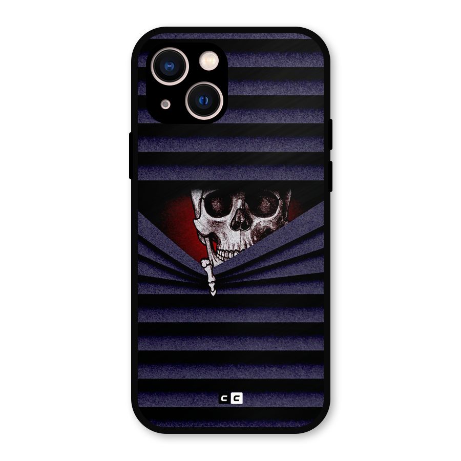 Skull Peak Metal Back Case for iPhone 13