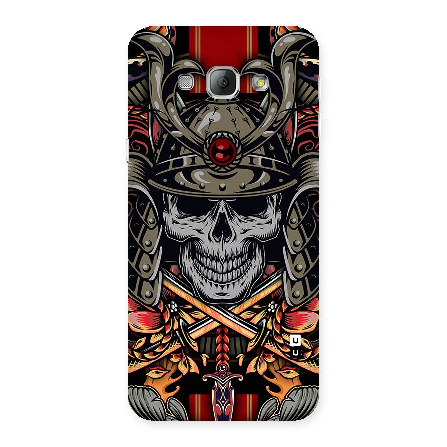 Skull Swords Snakes Back Case for Galaxy A8