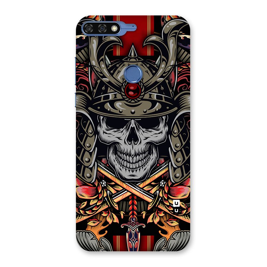 Skull Swords Snakes Back Case for Honor 7C