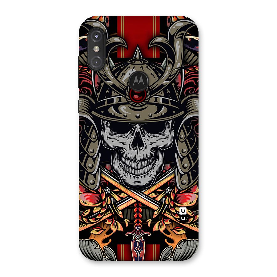 Skull Swords Snakes Back Case for Motorola One Power