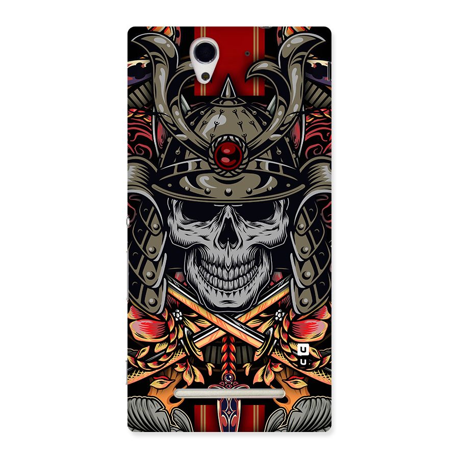 Skull Swords Snakes Back Case for Sony Xperia C3