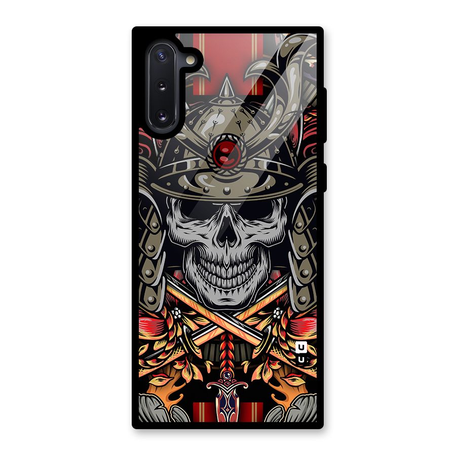 Skull Swords Snakes Glass Back Case for Galaxy Note 10