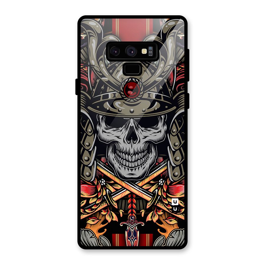 Skull Swords Snakes Glass Back Case for Galaxy Note 9