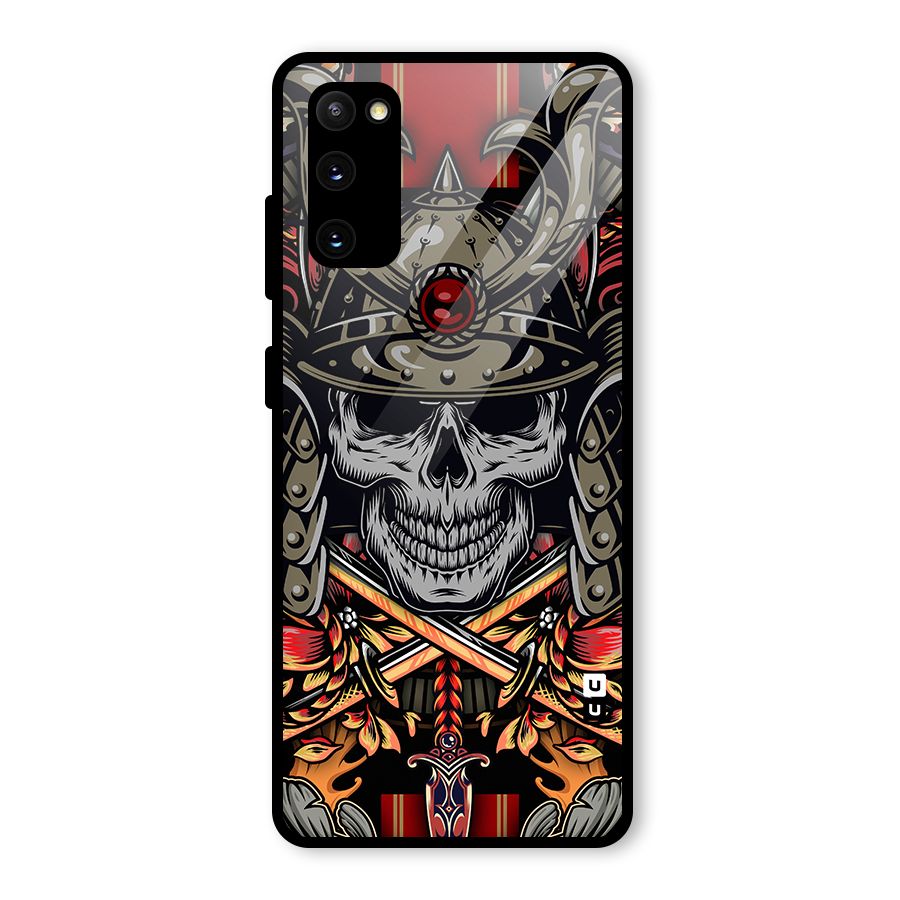 Skull Swords Snakes Glass Back Case for Galaxy S20 FE 5G