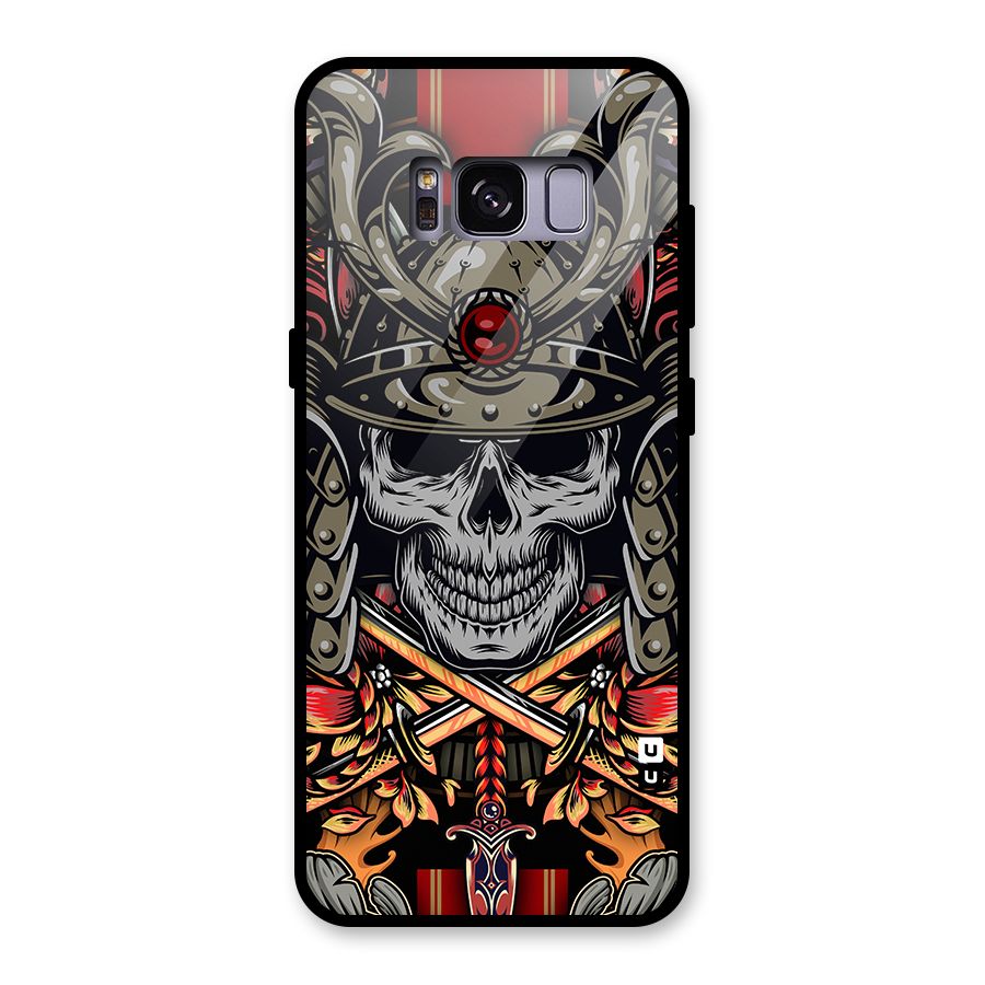 Skull Swords Snakes Glass Back Case for Galaxy S8