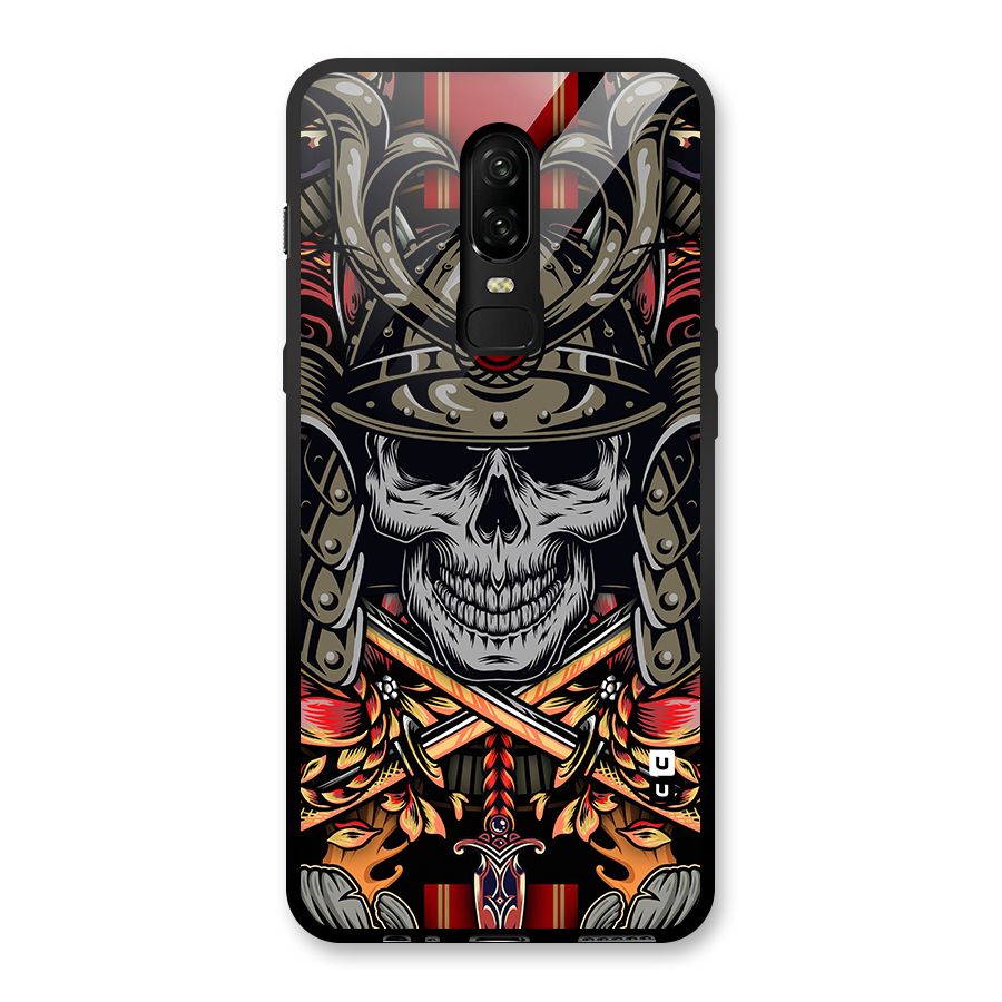 Skull Swords Snakes Glass Back Case for OnePlus 6