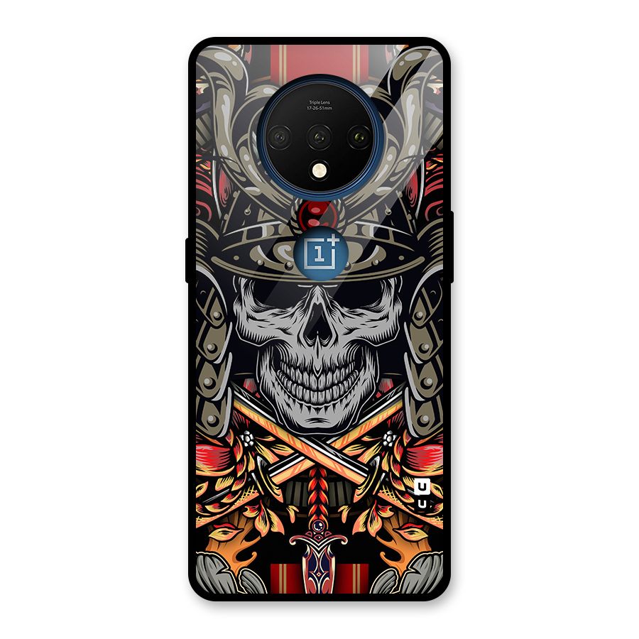 Skull Swords Snakes Glass Back Case for OnePlus 7T