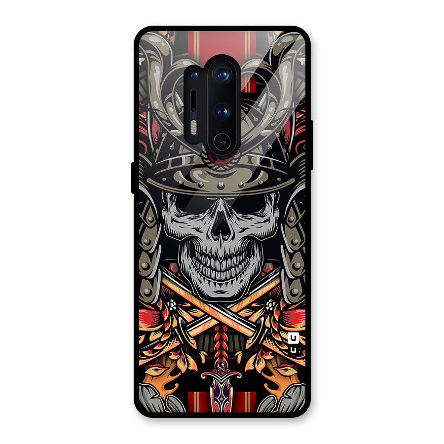 Skull Swords Snakes Glass Back Case for OnePlus 8 Pro