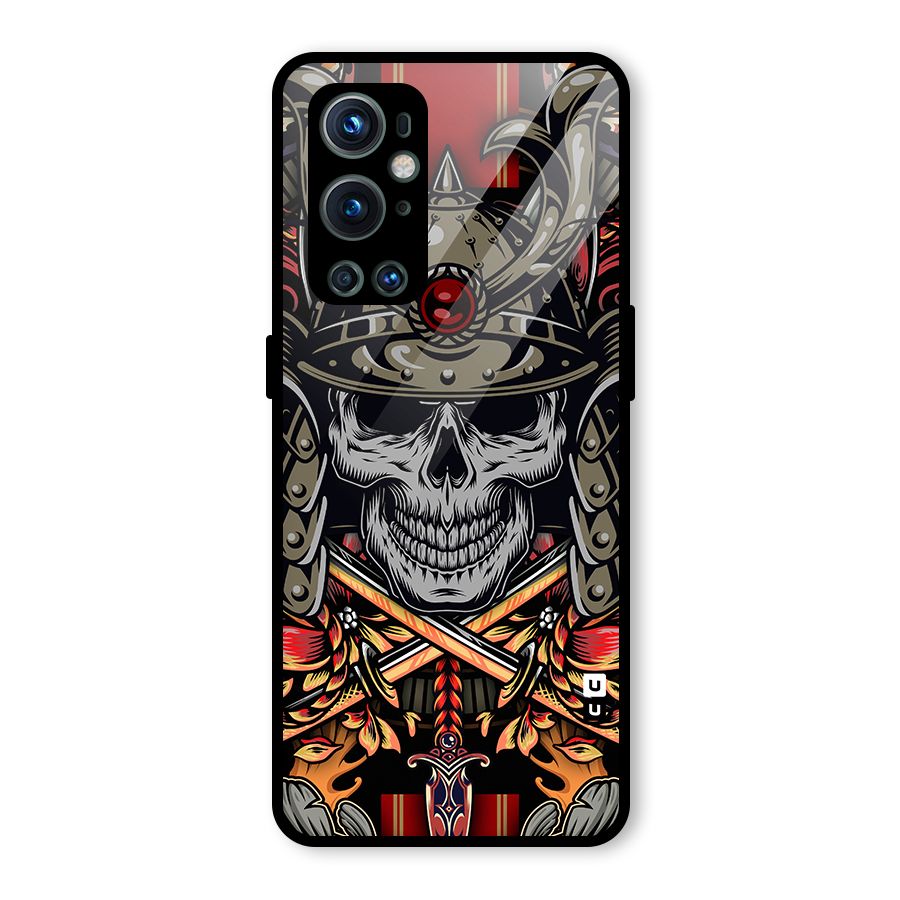 Skull Swords Snakes Glass Back Case for OnePlus 9 Pro