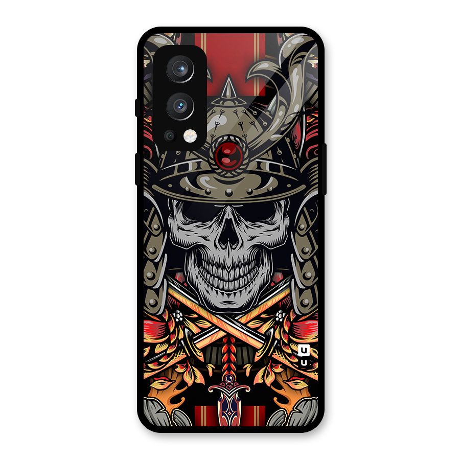 Skull Swords Snakes Glass Back Case for OnePlus Nord 2 5G