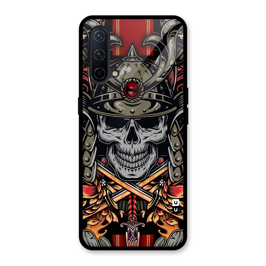 Skull Swords Snakes Glass Back Case for OnePlus Nord CE 5G