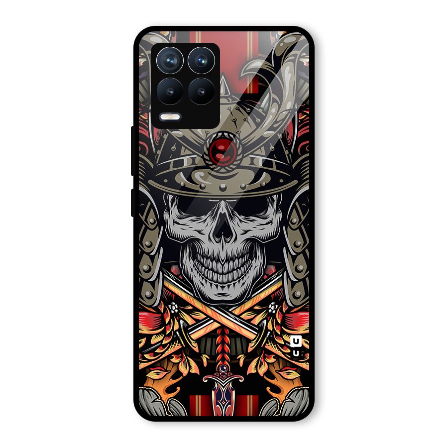 Skull Swords Snakes Glass Back Case for Realme 8 Pro