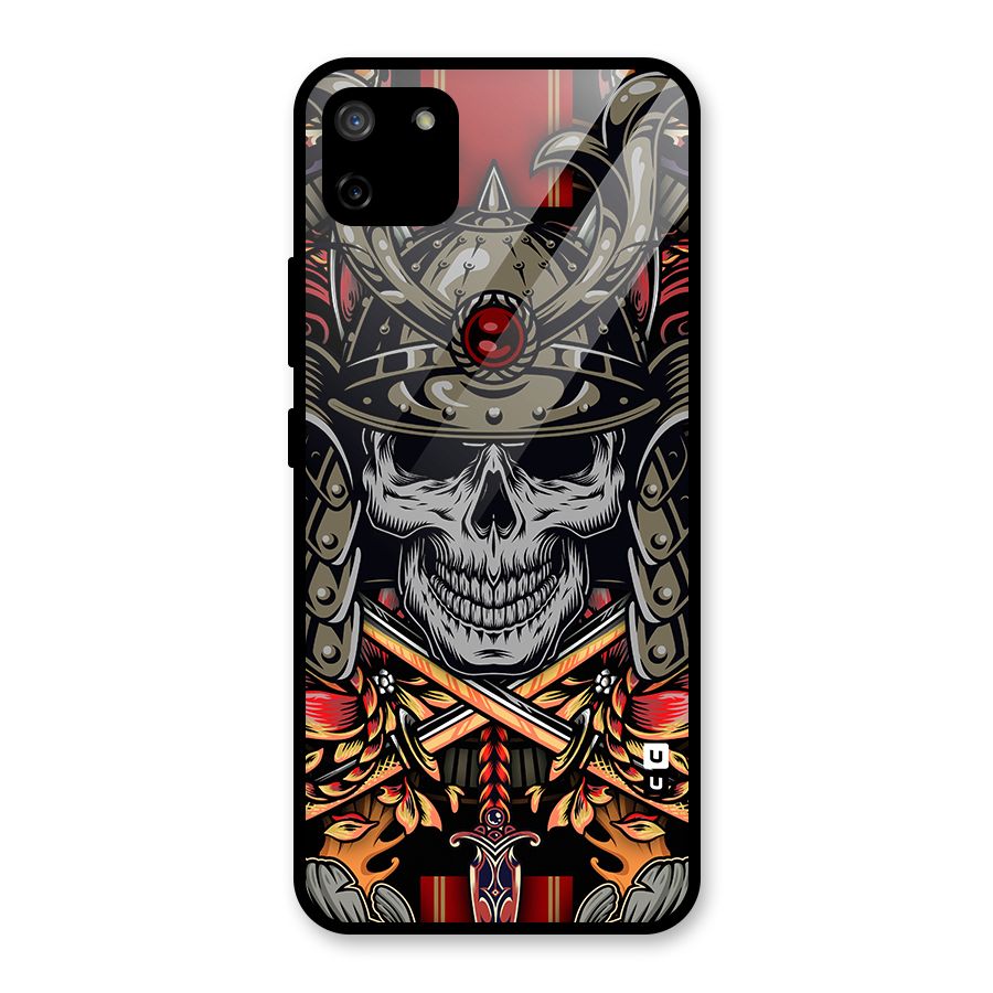 Skull Swords Snakes Glass Back Case for Realme C11