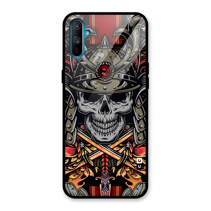Skull Swords Snakes Glass Back Case for Realme C3