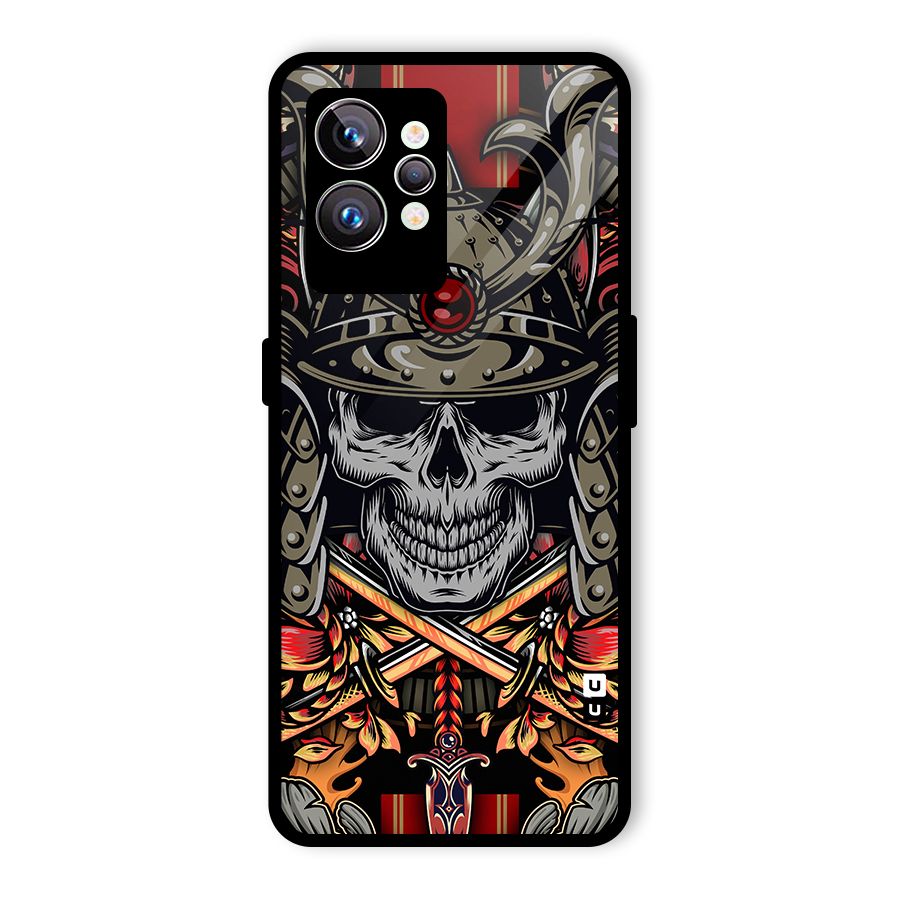 Skull Swords Snakes Glass Back Case for Realme GT2 Pro